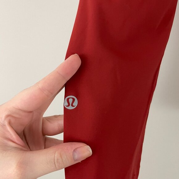Lululemon Fast and Free Crop II 19" Non-Reflective Magma Leggings Size 4 - Picture 3 of 7